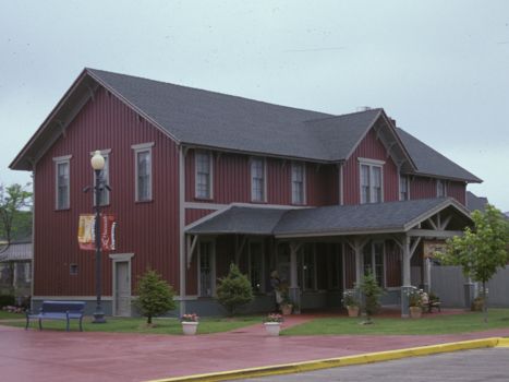 Restored Mackinaw City depot